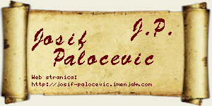 Josif Paločević vizit kartica